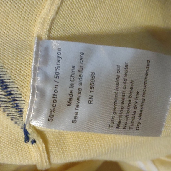 Men's big and tall 4X levane New York golf sweater preppy springtime casual - Picture 4 of 7